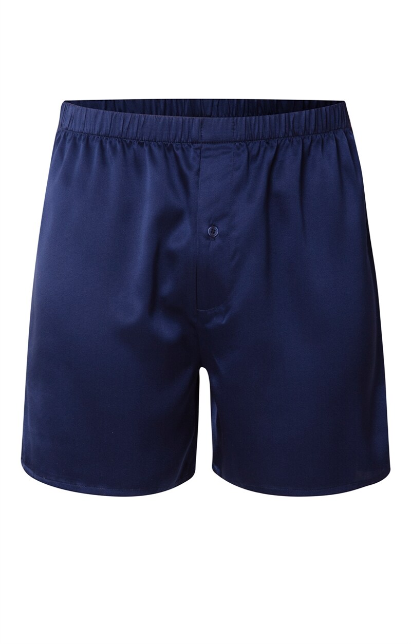 Herrboxer Sidensatin, Marin