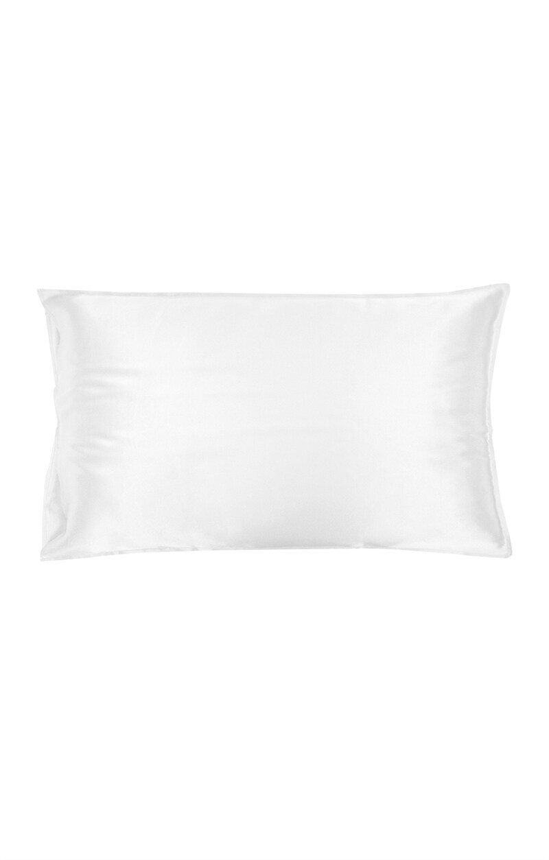 King Size Sidenörngott Satin Vit