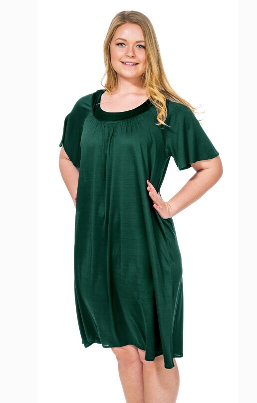 Nattlinne med satinkant, Grön