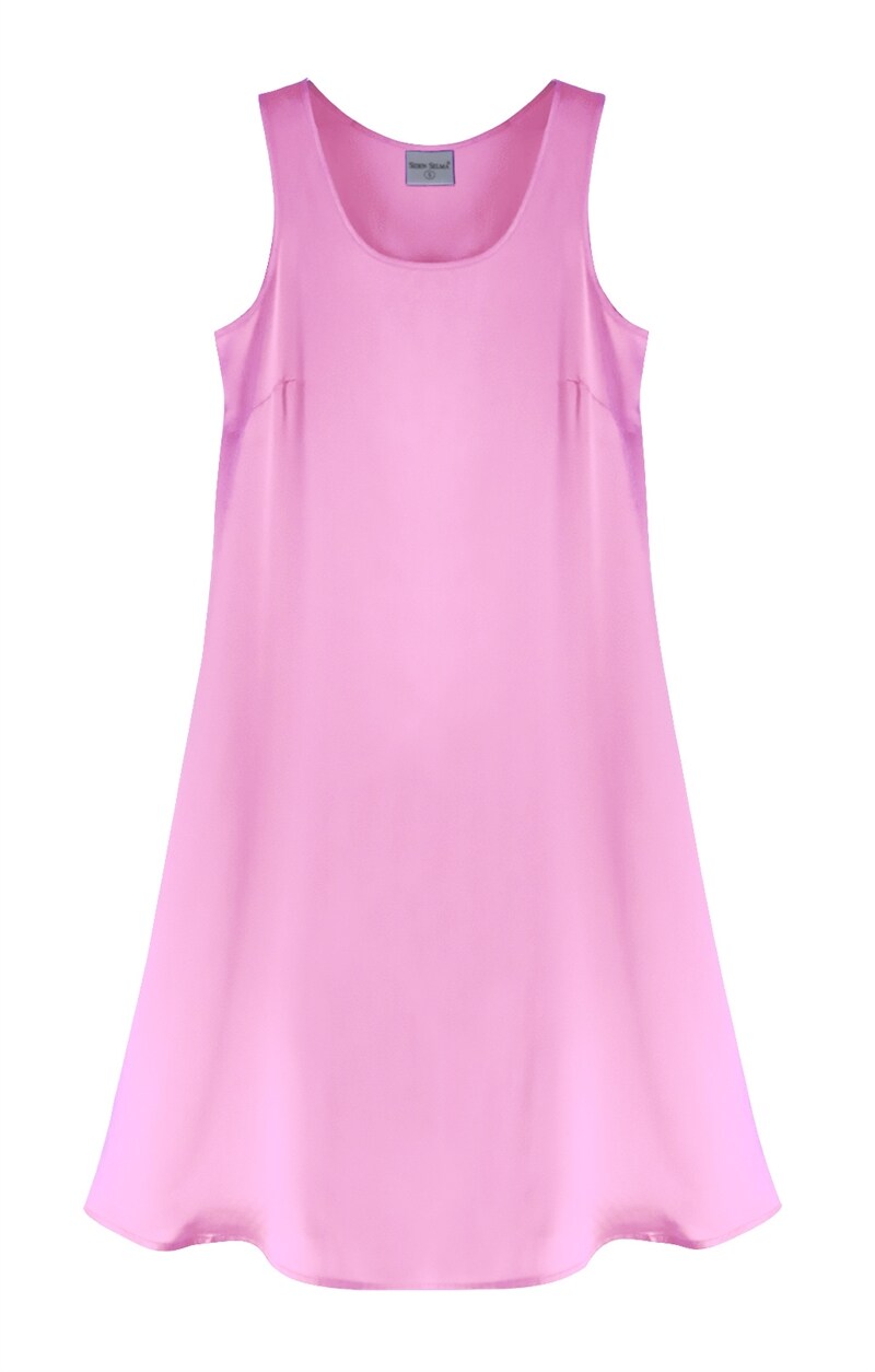 Sidenklänning Satin Rosa
