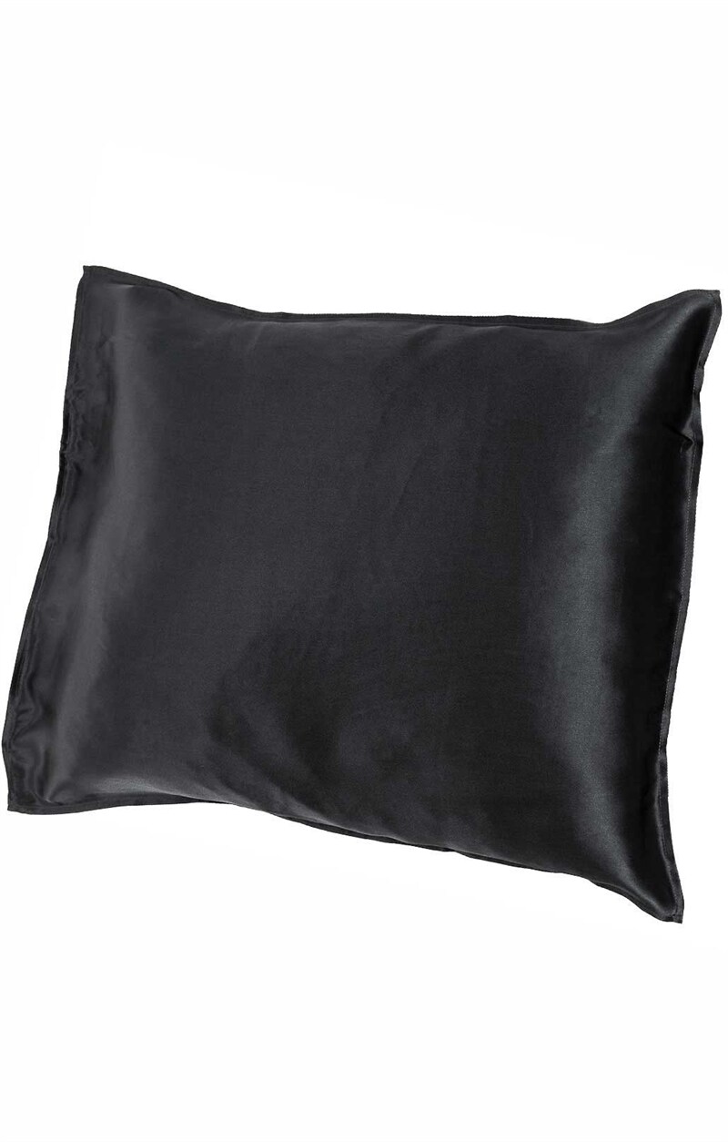 Sidenörngott Satin Svart 100% Mullbärssilke
