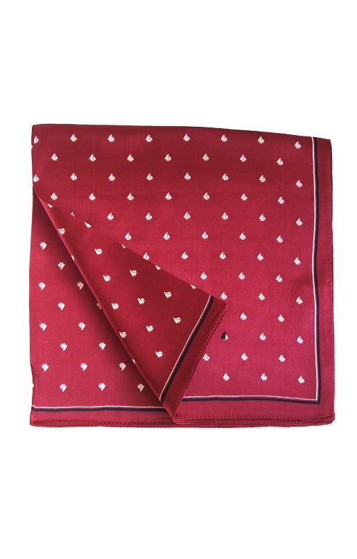 Sidenscarf SAIL Röd