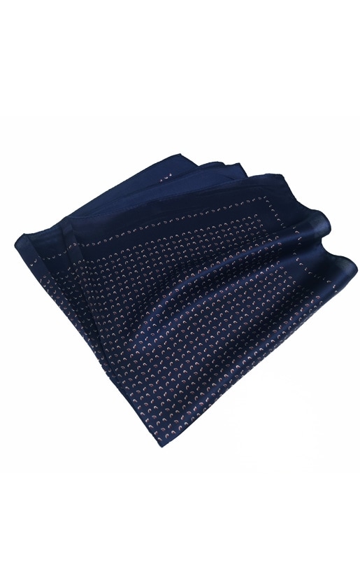 Sidenscarf Marinmönstrad 