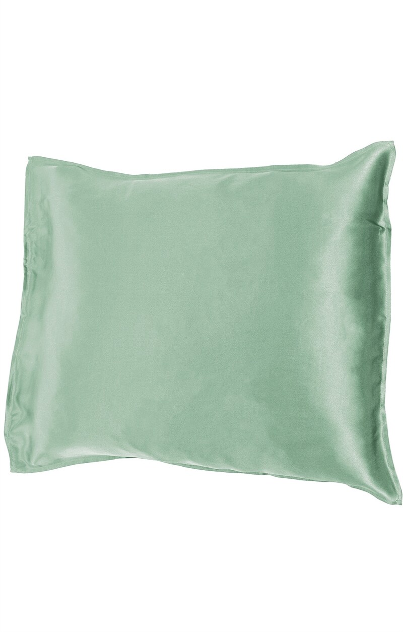 Sidenörngott Satin Havsblå 100% Mullbärssilke