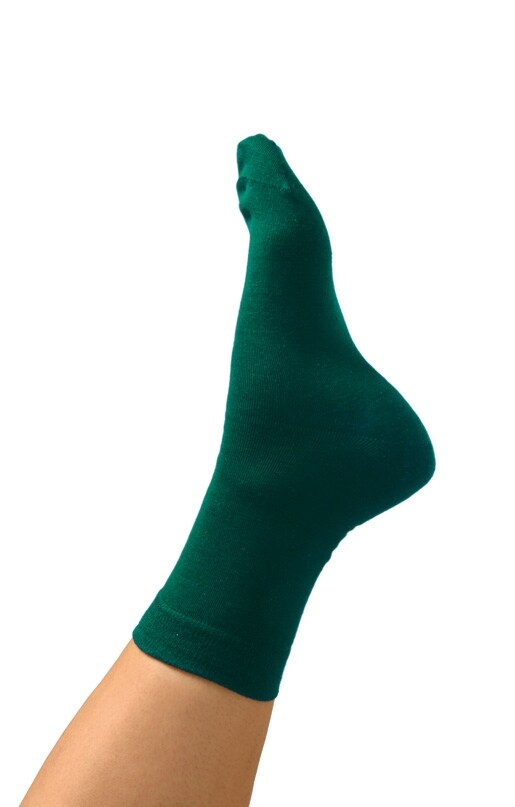 Sidenstrumpa, sidensocka grön