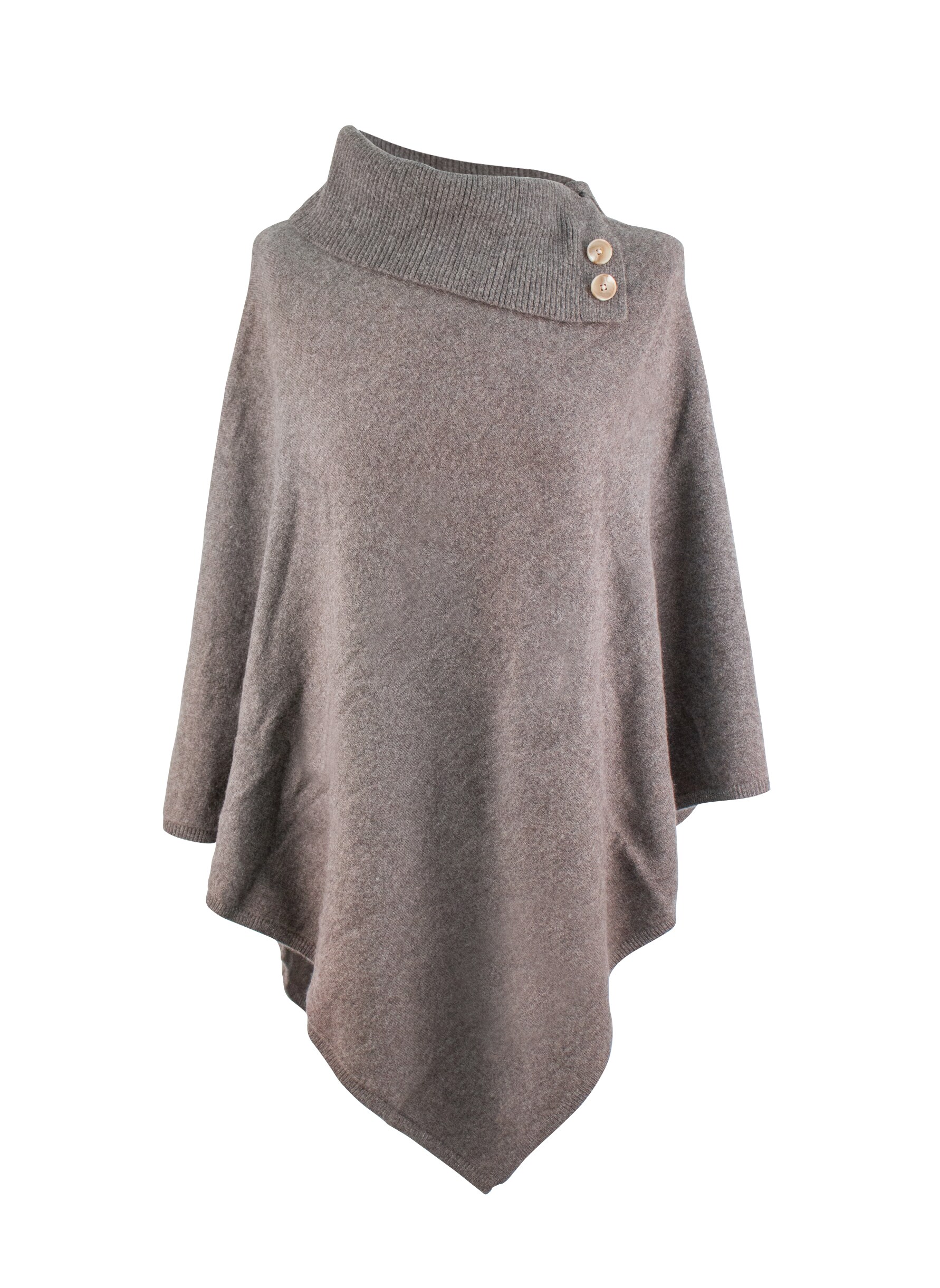 Poncho med Polo Ull Kashmir, Mullvad