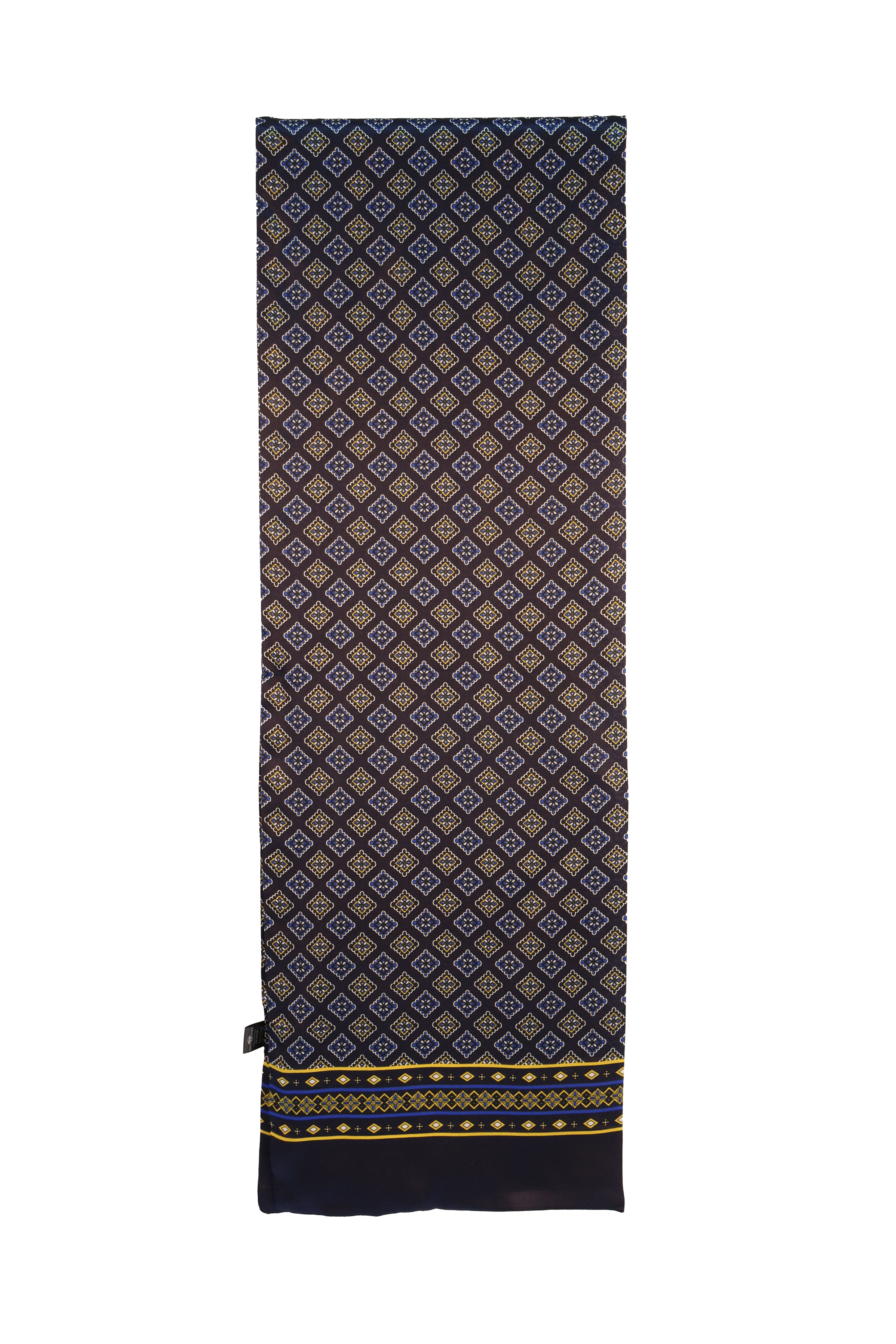 Dubbelsidig sidensjal Blåklint