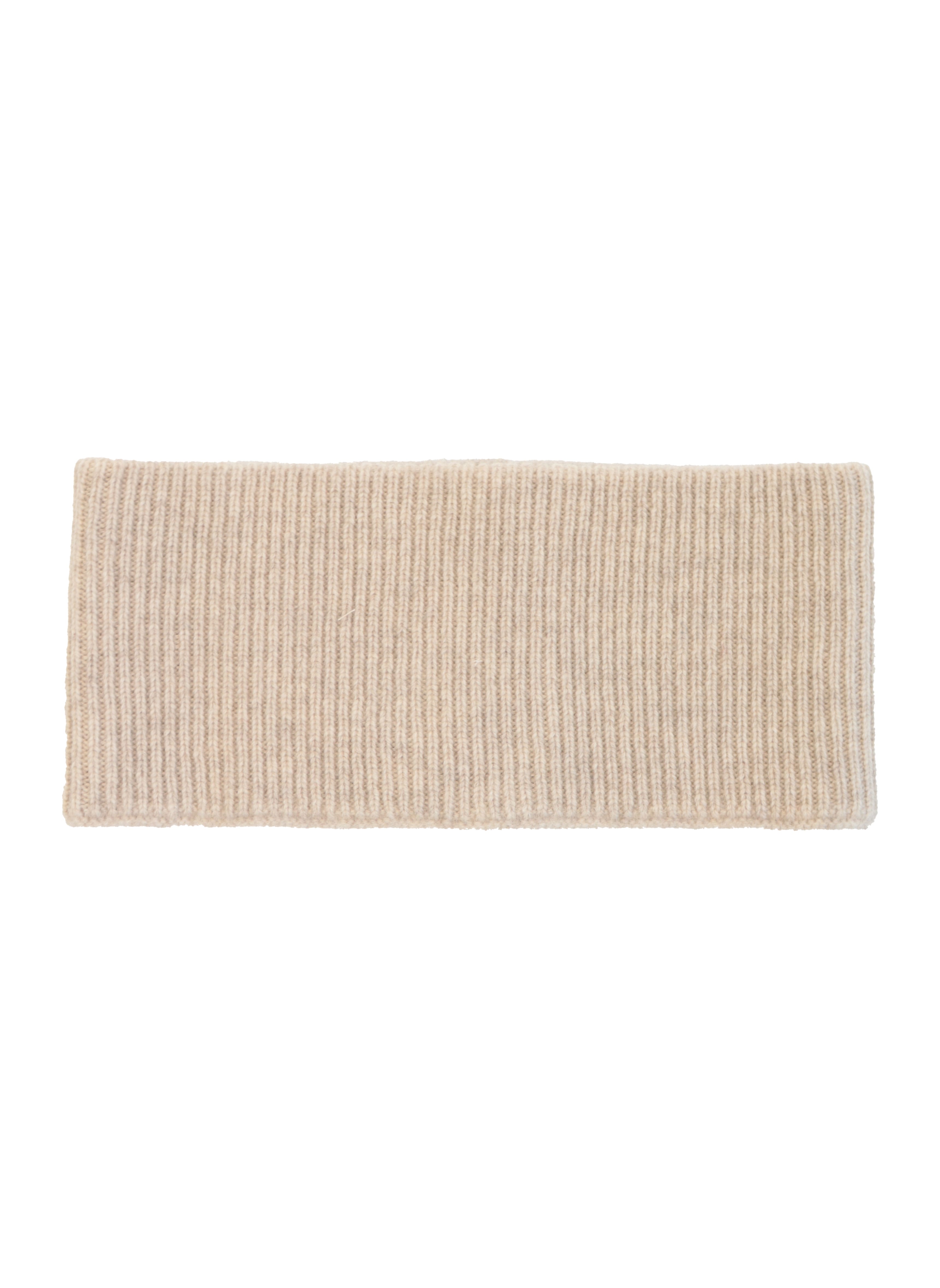 Pannband i Ull & Jakull, Beige