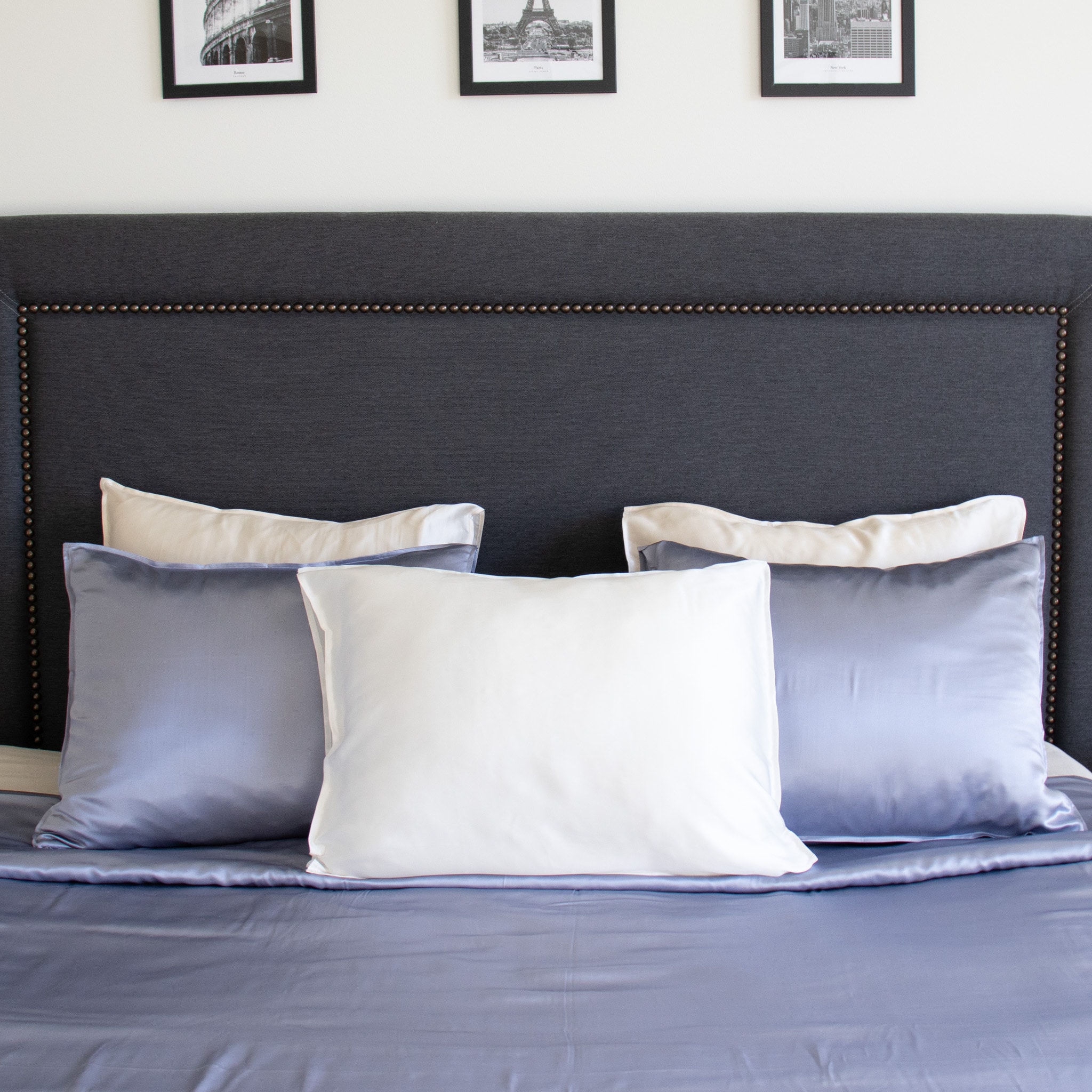Sidenpåslakanset Satin Dubbel