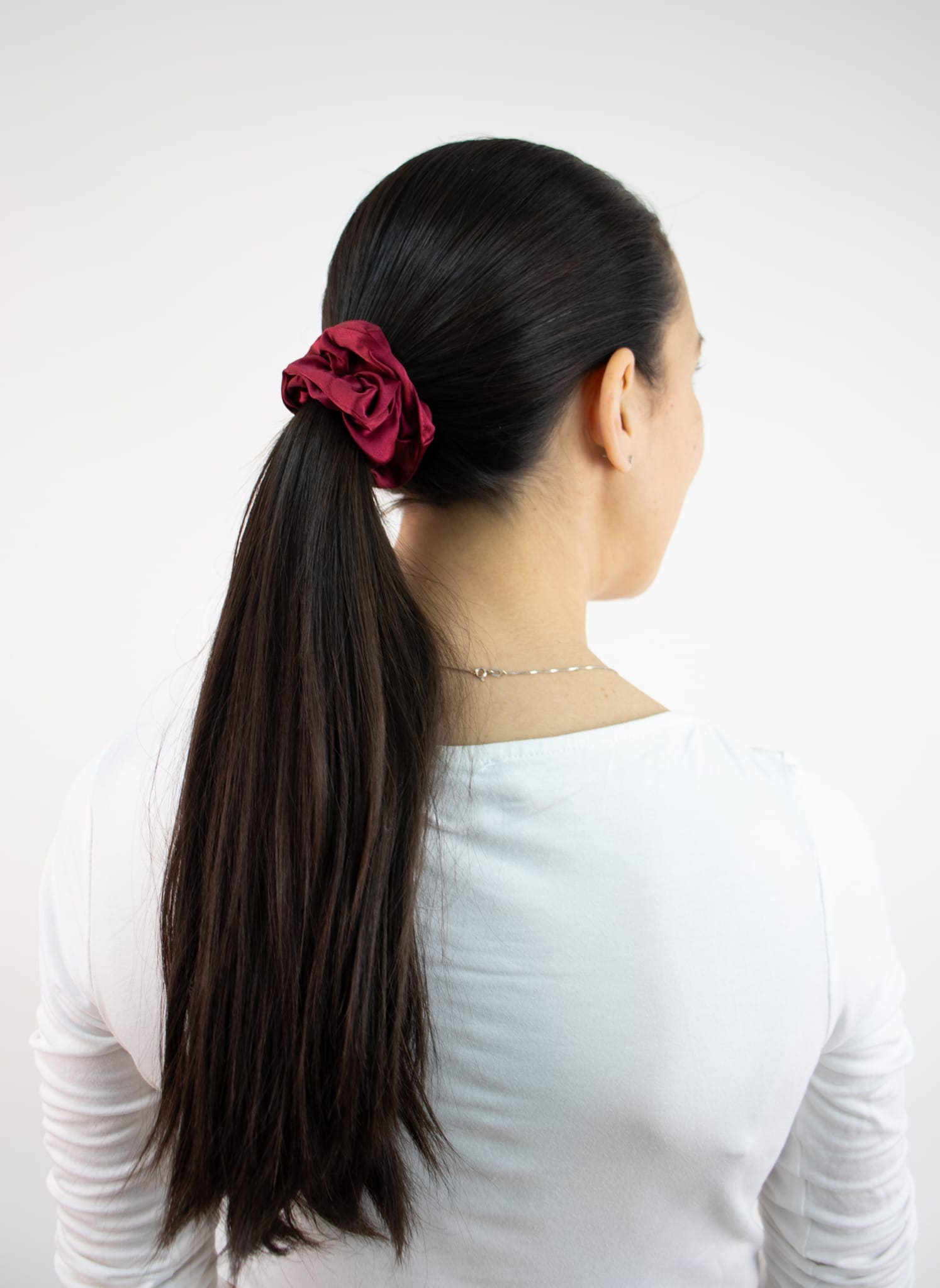 Scrunchie Hairtie, Vinröd