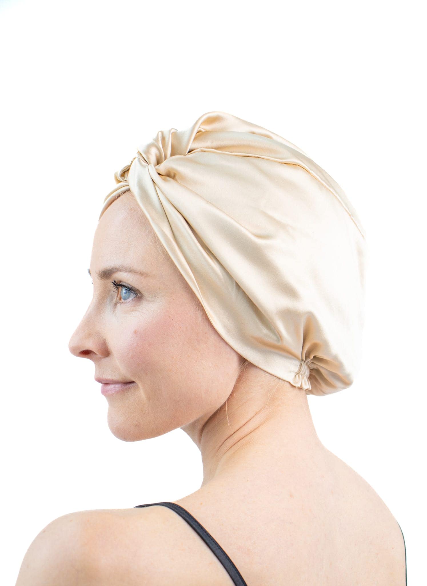 Sovmössa Turban Champagne