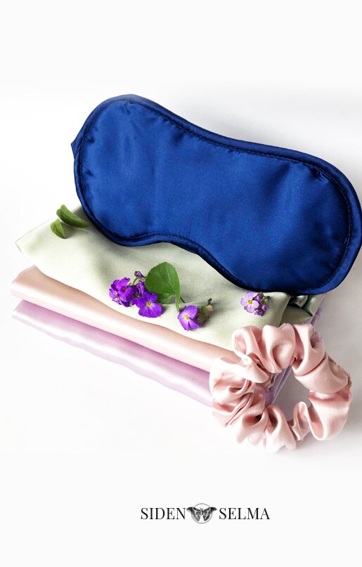 Scrunchie Sidensatin Hairtie Svart