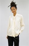 Knytblus Sidensatin Champagne