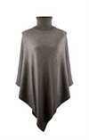 Poncho med Polo Ull/Cashmere Mullvad