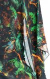 Sidenponcho Mesh Färgglad