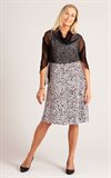 Sidenponcho Mesh Svart
