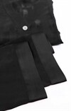 Sidenpyjamas Rand satin, svart