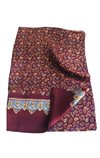 Sidenhalsduk Paisley Vinröd
